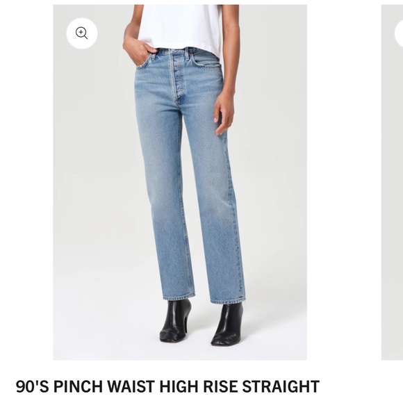 AGOLDE 90s pinch waist high rise straight leg jeans size 28 - Picture 1 of 12